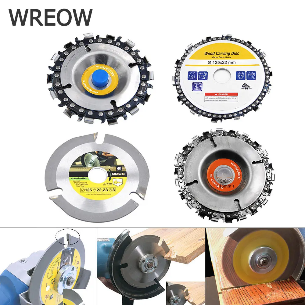 3 зубы круговой режущие диски 115 мм/125 мм многофункциональный измельчитель пилы диск карбида наконечником лезвие для резки по дереву
