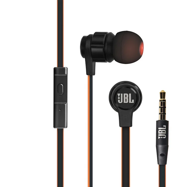 Проводная гарнитура JBL T180A, наушники с басами для мобильного телефона, спортивные наушники с микрофоном для Andriond/IOS, наушники для смартфона