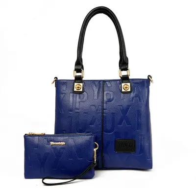 YBYT Фирменная Новинка Модные женские роскошные сумки большой ёмкость женские сумки композитные кожа плеча большая сумка через плечо, сумка кошелек - Цвет: Синий
