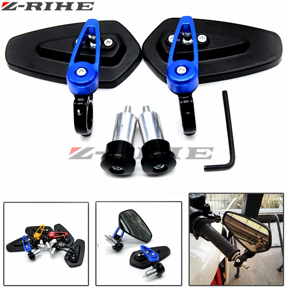 

universal Motorcycle Bar End rearview Mirrors 22mm 7/8" for yamaha YZF R125 R15 R25 r 125 15 25 mt-07 mt-09 mt 07 09 MT-09 FZ07