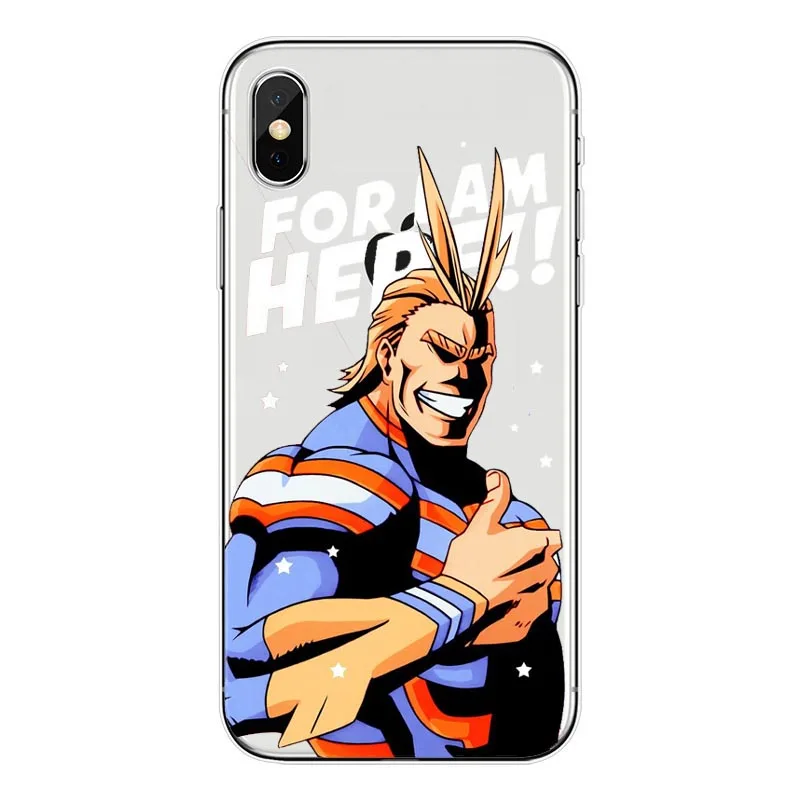 O meu Heroi Academy аниме Coque Telefone Da Tampa Do чехол для корпуса Para O iPhone Da Apple XS MAX XR X 8 Plus 7 alem de 5 6 Coque - Цвет: TPU