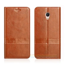 Vintage Genuine Leather Flip Stand Case For MEIZU MX6 MX 6 5.5″ Luxury Cowhide Leather Cover & Micro Invisible Magnet