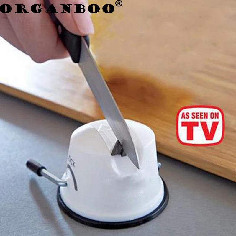 

ORGANBOO 1PC knife Sharpener Secure Suction Grip Tungsten Sharpening Angle Bracket Kitchen Sharpening Tools As See On TV