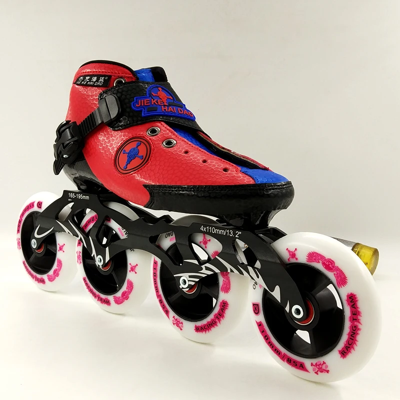 Профессиональная обувь для катания на коньках для взрослых/детей, ботинки для катания на роликах, белые, черные, роликовые коньки, большие круглые колеса, обувь из углеродного волокна
