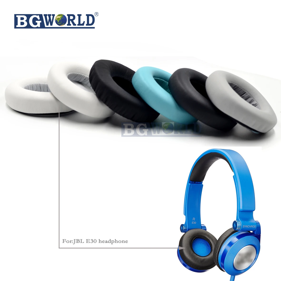 Bgworld Замена амбушюры Earpad пены Подушка уплотнения для JBL synchros E30 E30 BT производительности наушники гарнитуры часть