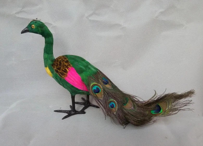 creative simulation peacock toy polyethylene & furs colourful peacock