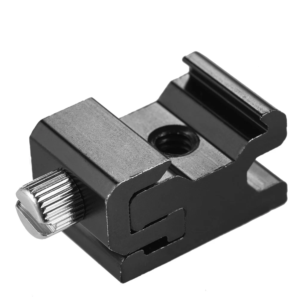 Andoer Metal Speedlite Flash Hot Shoe Mount Adapter Adjustable Breadth