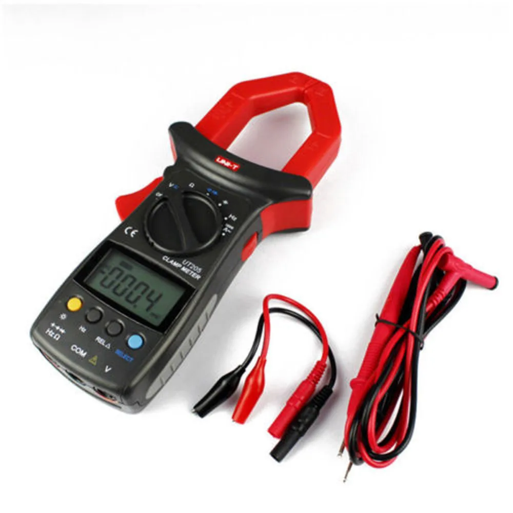 

UNI-T UT205 UNI-T Handheld Digital Clamp Multimeter Meter Auto-Ranging AC DC Volt Amp Tester New