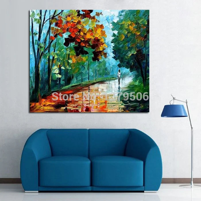 FF 100-Handpainted-Abstract-Love-And-Romance-Knife-Oil-Painting-On-Canvas-Thick-For-Home-Decor-As (8)