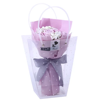 

Cartoon Stitch Bouquet + Soap Rose Bear Doll Toys Festivals Gift For Birthday Wedding With Luxury Valentine's Day Gift Box