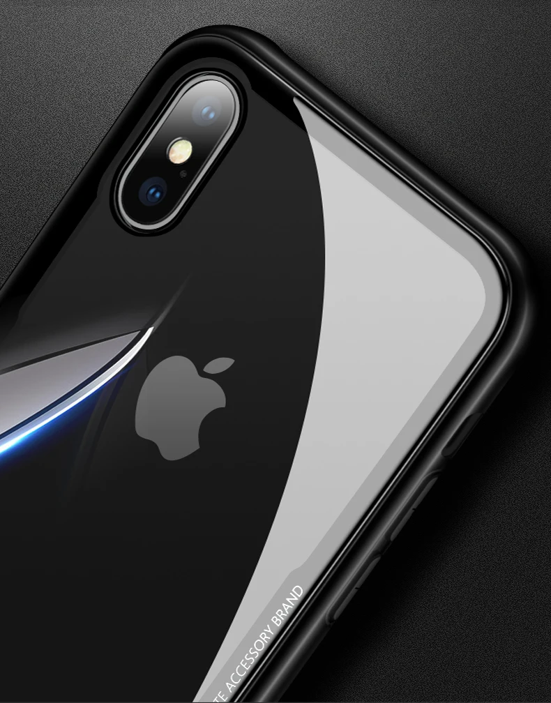 Ultra thin Soft TPU + Transparent 9H Tempered Glass Phone Back Case For iPhone X 8 7 Plus Soft Silicone Rubber Shockproof Cover (12)