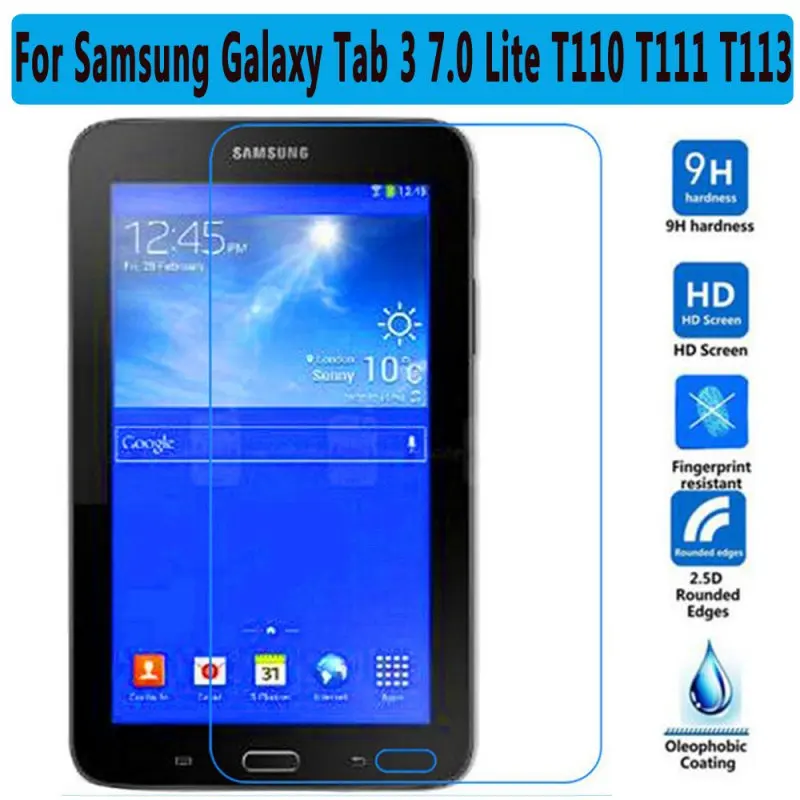 Закаленное стекло для samsung Galaxy Tab 3 7,0 8,0 10,1 Защита экрана для samsung Galaxy Tab 3 T110 T210 T310 P3200 P5200 стекло - Цвет: For T110