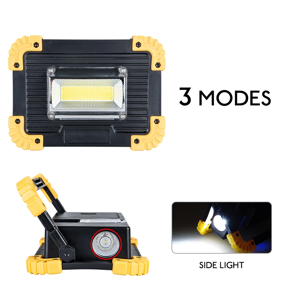 20W Portable Lantern Light USB RechargeableBattery Powered COB Floodlight Outdoor Camping Lawn Work Lamp Lantern LED Worklight (9)