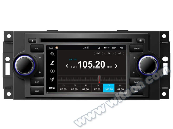 Discount 5" Android 8.0 Oreo OS Car DVD Multimedia GPS Radio for Jeep Grand Cherokee 2005-2007 & Compass 2007-2010 & Patriot 2008-2009 5