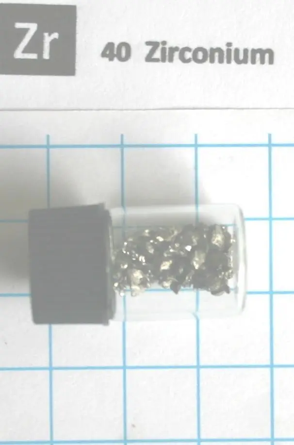 Buy 1g 99,9 Zirconium Metal in glass vial Element 40