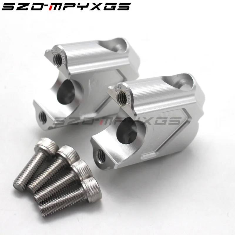 

For BMW F800GS / F800R/ F800GT Silver Motorcycle Accessories Handle Bar Clamp Raised Extend Handlebar Mount Riser