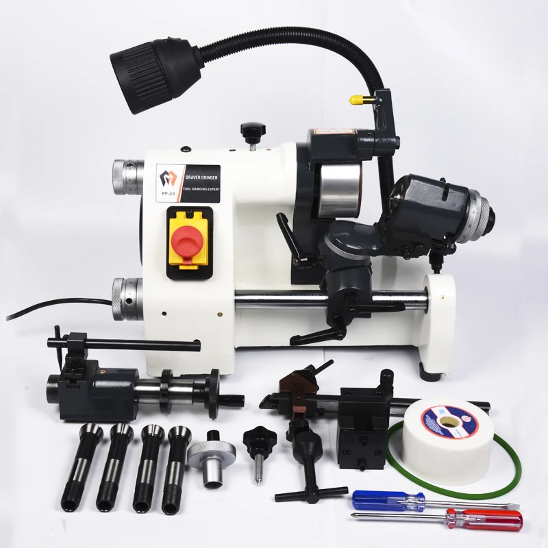 

CE 220V U3 R8 Collets Universal Cutter Grinder Drill Sharpener Sharpening Machine for End Mill Twist Drill Cutter Grinding Tool