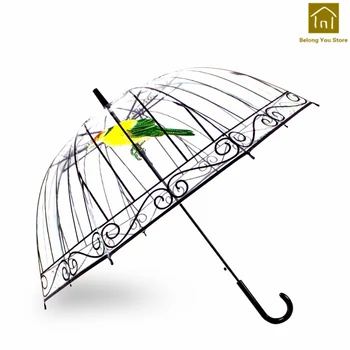 

Creative Portable Windproof Transparent Umbrella Colorful Shade Reverible Umbrella Sombrinhas Handmade Parasol Umbrellas WKW089