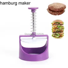 1 шт. Высокое качество DIY производитель гамбургеров для мяса пластмассовые для бутербродов прессформы продукты кухонные инструменты