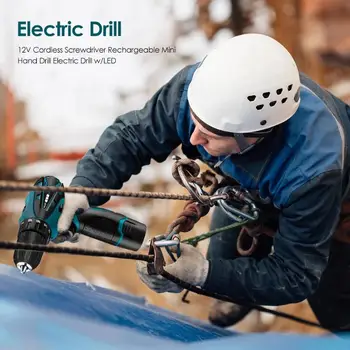 

Household 12V Charging Electric Screwdriver Mini Cordless Drill Electric Drill Types of Positive and Negative Electric Drills