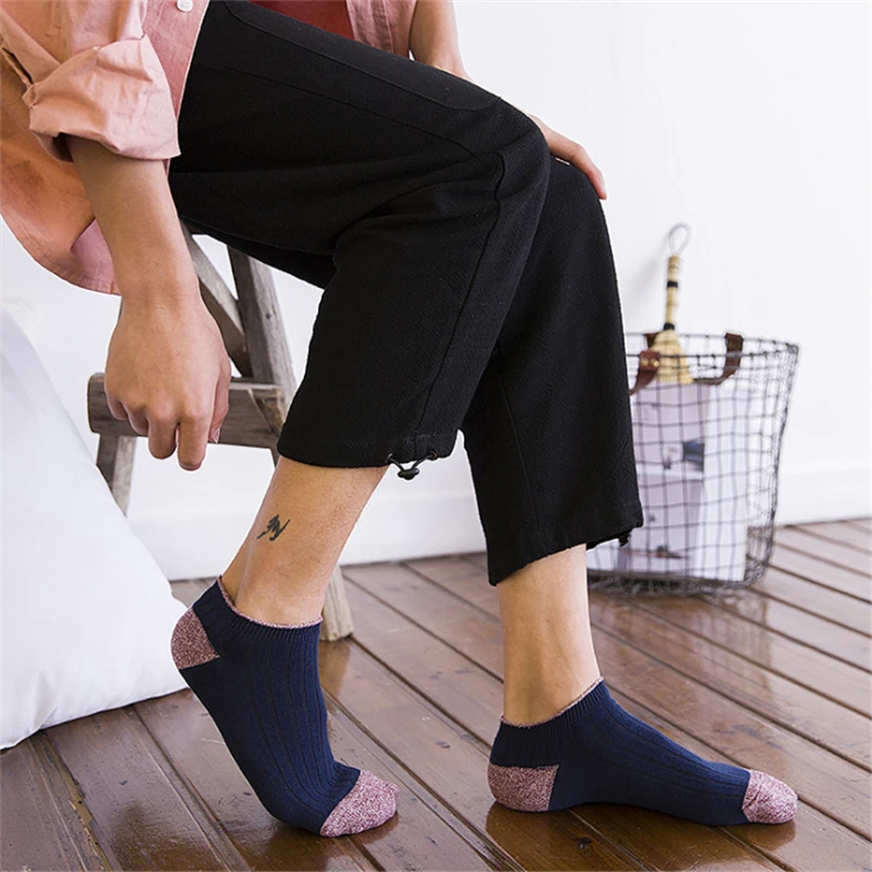 OKOUFEN летние сетчатые Дышащие Короткие носки для мужчин очаровательный цвет Нескользящие силиконовые носки мужские лодыжки невидимые