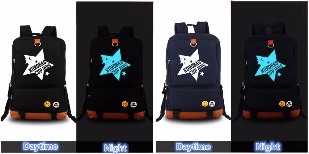 Kuroko No Basket Kurobas Cup Rakuzan 4 Luminous Printing Canvas Backpacks For Teenage Girls Laptop Bag Mochila School Bags Canvas Backpack Backpack For Teenagersbackpacks For Teenage Girls Aliexpress