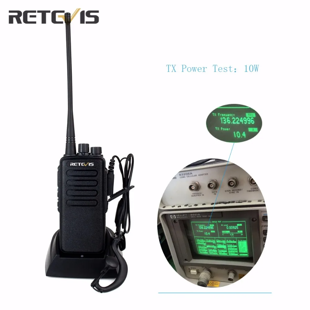 RETEVIS RT1 10W Walkie Talkie VHF136-174 MHz Scrambler 1750Hz Two Way Radio New