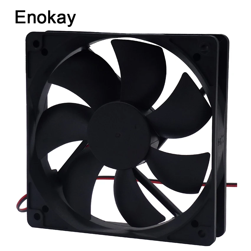 Тихий кулер для компьютера Enokay 120x120x25 мм 12 В 24 В 2Pin XH2.54 12 см чехол для ПК 120 мм вентилятор охлаждения постоянного тока