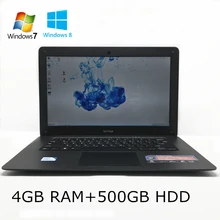 2017 NEW 14 inch win7/win8.1 Laptop computer PC In-tel Celeron JI9002.0GHZ Quad Core 4GB RAM 500GB HDD Slim Ultrabook