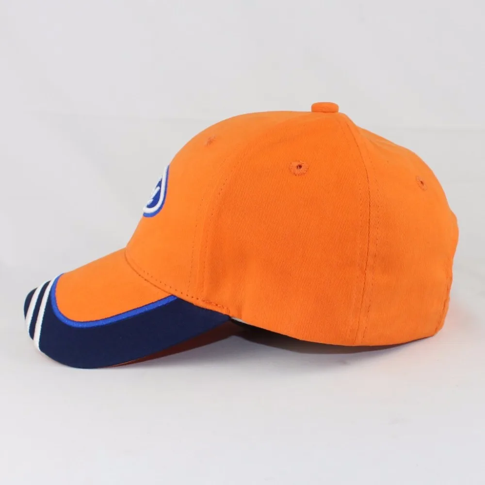 Ford Driving Cap Embroidered Rear Brass Buckle Car Logo Hat 100% Cotton Sports Fashion Solid Orange Color