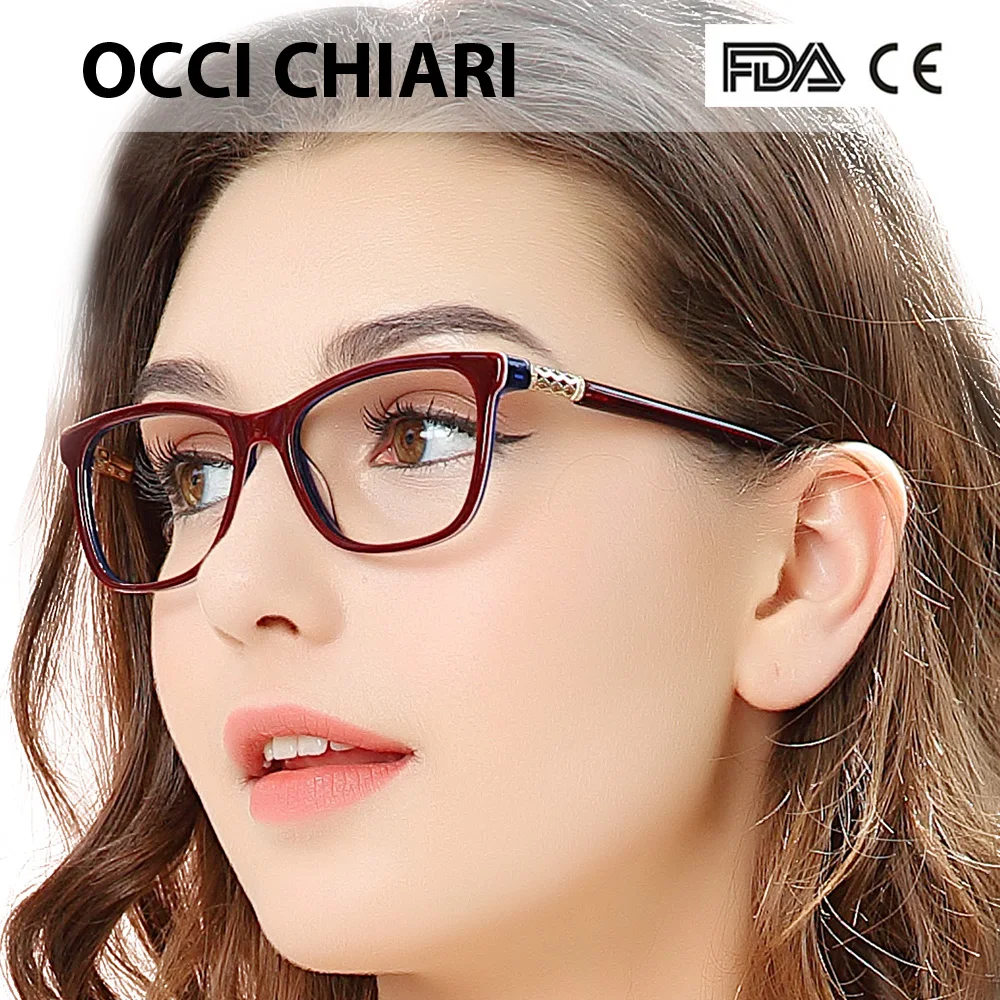 OCCI CHIARI Optical Eyewear Frame Nerd Glasses For Men Women with Clear Lens