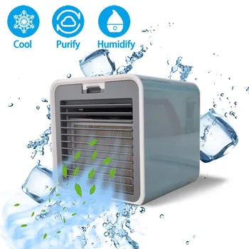 

2020 Home Tools Must-Have Items Mini Air Cooler USB Water Cooled Electric Fan Household Portable Air Conditionin For Simple Life