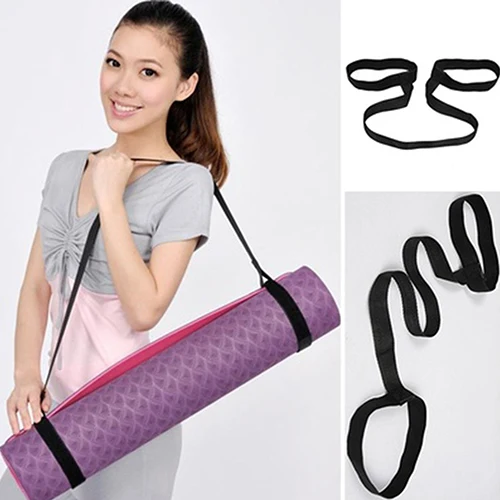 Yoga Mat Strap Belt Yoga Adjustable Shoulder Strap Sports Sling Shoulder Carry Belt Exercise