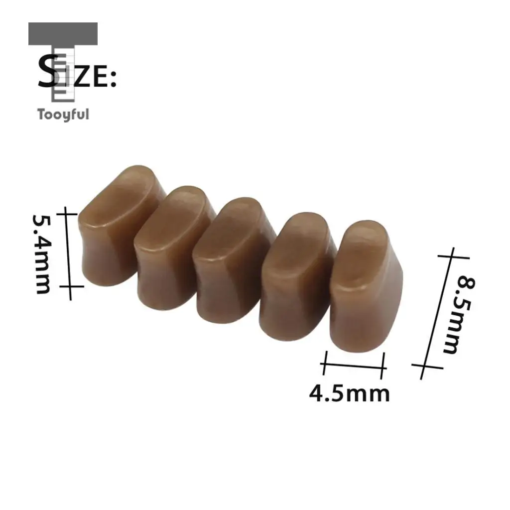5 Pieces Flute Trill Key Bumper Cork Flute Woodwind Parts Accessories Small