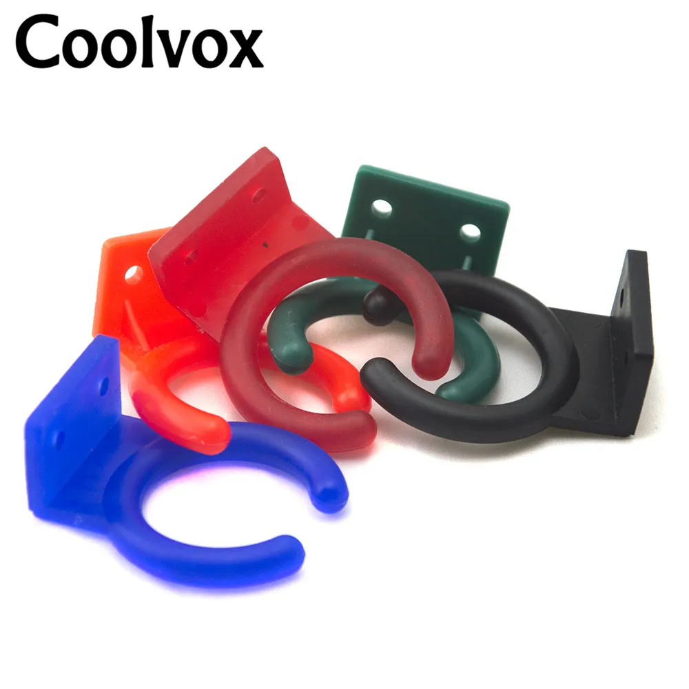 10 Pcs/LOT Audio Plastic Wired Microphone Wall Hook Clip, Fits Standard