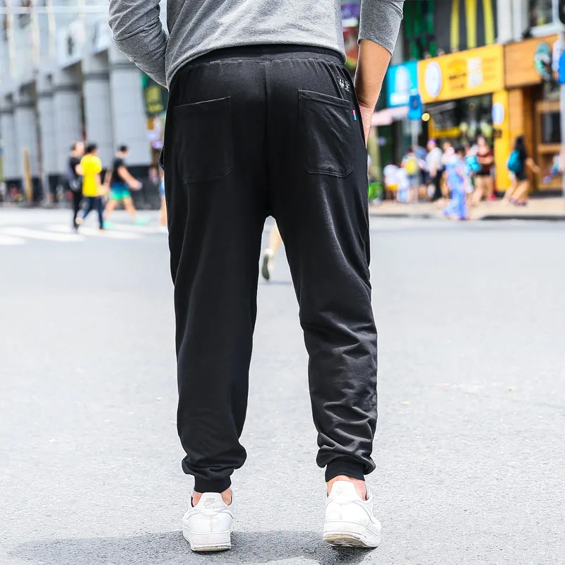 Спортивные штаны мужские свободные эластичные размера плюс 6XL эластичные уличные длинные мужские спортивные брюки повседневные Прямые Штаны для бега