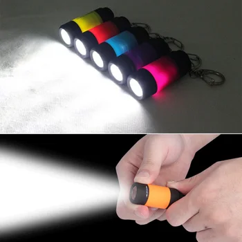 

Mini LED Keyring Flashlights Portable USB Rechargeable High-light Pocket Torch for Outdoor Valentine's Day Gift