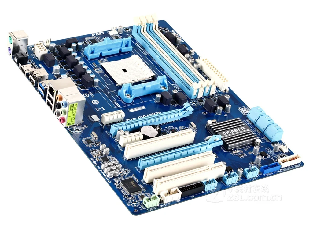 Материнская плата Gigabyte 100% оригинальная десктопная материнская DDR3 стандартная FM1