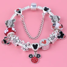 Dodocharms Дети высокое качество подарок Европейская мода Микки Минни милый стиль браслет для женщин DIY браслет