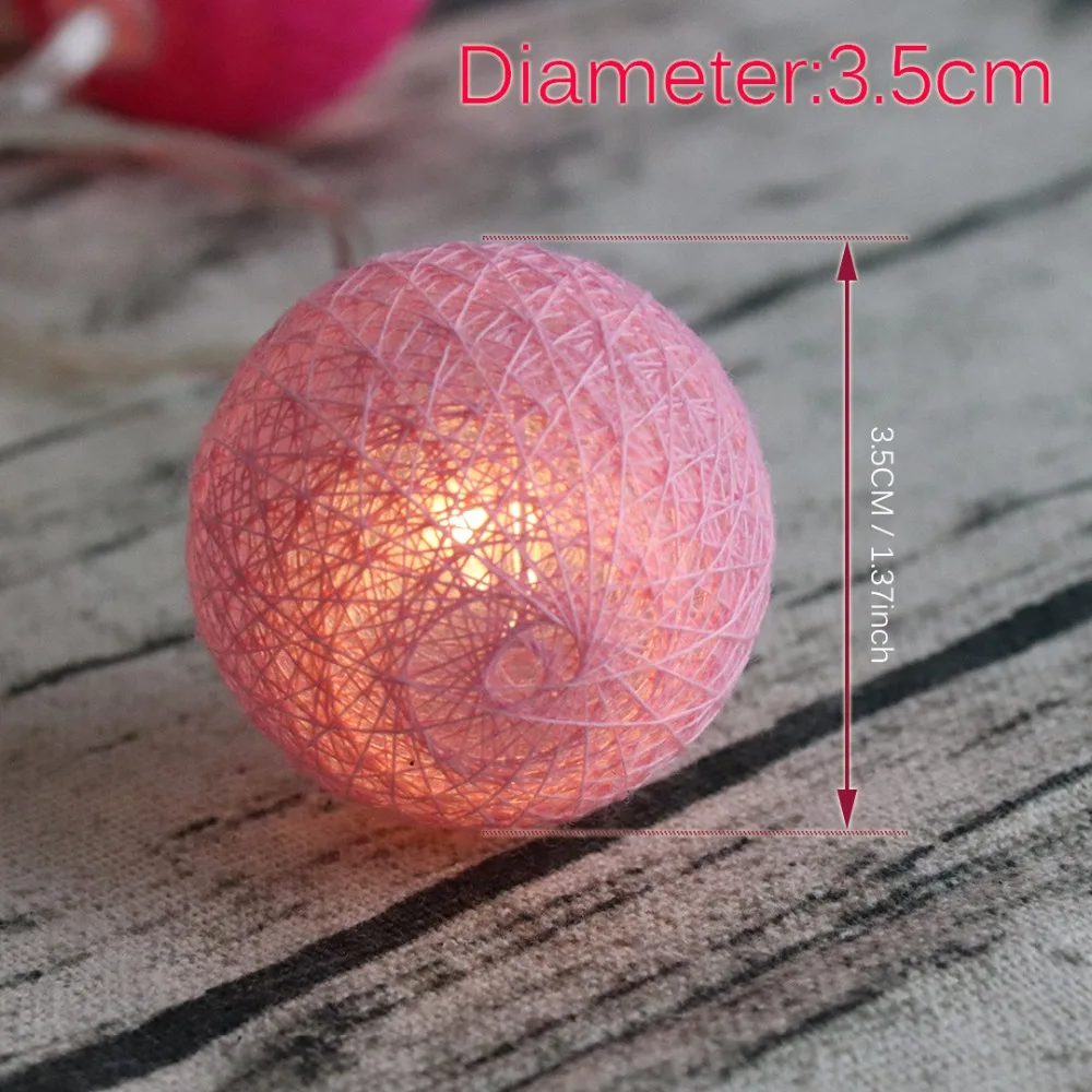 LED String Lights Fairy Holiday Decoration Light 20 Leds Cotton Ball Series Strings Christmas Wedding Party Lantern Garlands JQ LED String Lights Fairy Holiday Decoration Light 20 Leds Cotton Ball Series Strings Christmas Wedding Party Lantern Garlands JQ