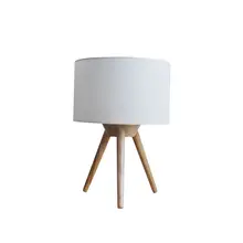 Простой энергосбережения современный дом Популярные энергосбережения белый высокий штатив деревянный ткань настольная лампа