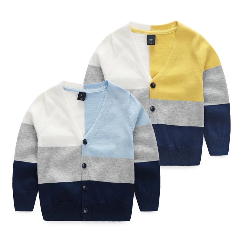 2018 Spring Fall Boys Casual Knitted Sweater Children's Clothing Wool Sweaters Kids Cotton Thin