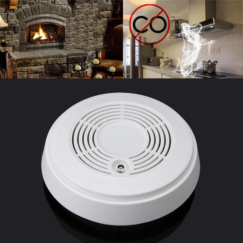 

Combination 2 In 1 CO Carbon Monoxide Detector & Fire Smoke Alarm Home Office Device LCC77