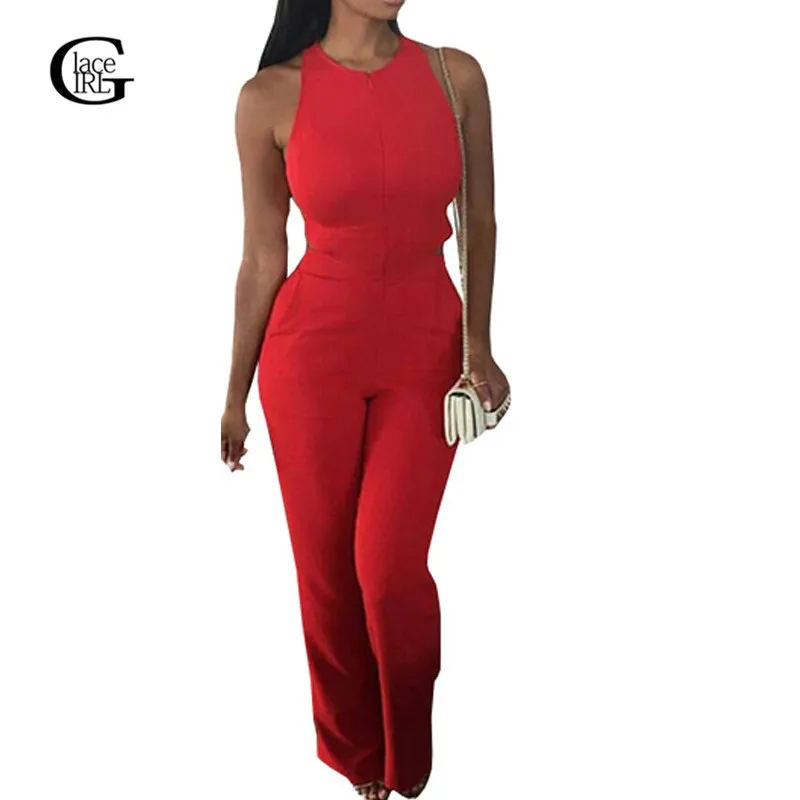 Lace Girl New Women Jumpsuits 2017 Fashion Sleeveless Maxi Overalls