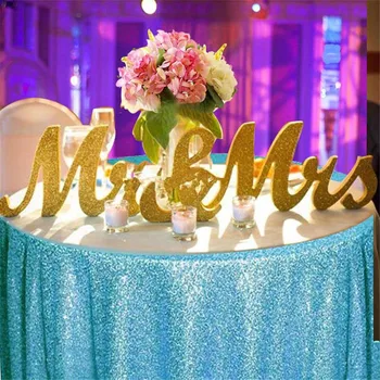 

Newly Wedding Table Centerpiece Decoration Golden Mr & Mrs Wedding Marriage Letter ornaments Prop Party XSD88