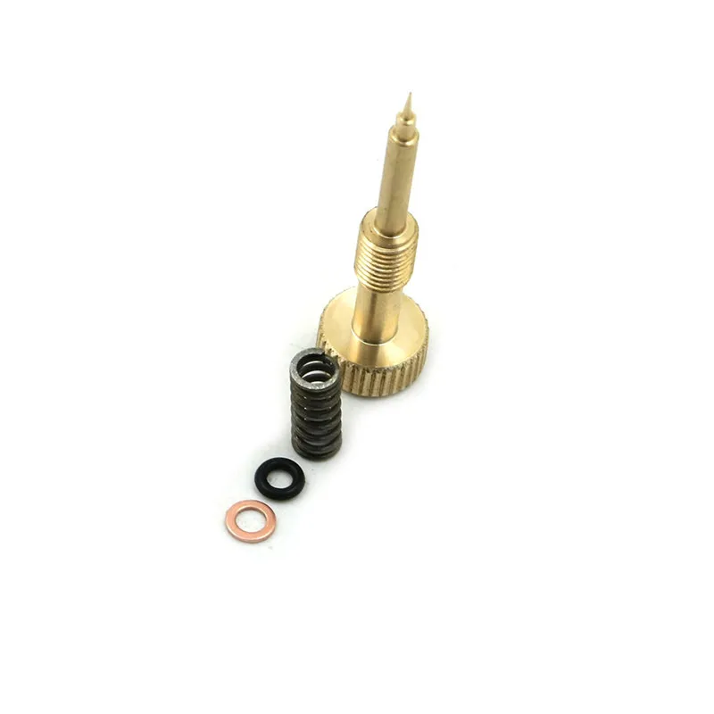 

Stock For KEIHIN CV Carburetor 1990 - 2006 Harley CNC Adjusting Carb Rebuild idle Mixture Screw ,a brass wealth screw spring