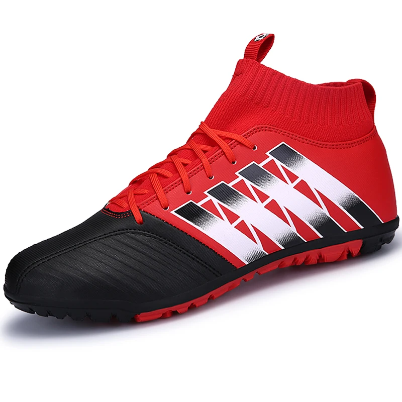 Najtaniej Duzi chłopcy buty piłkarskie wysokie góry korki halowe dzieci trampki kostki buty piłkarskie Zapatillas dzieci chłopiec trenerzy buty