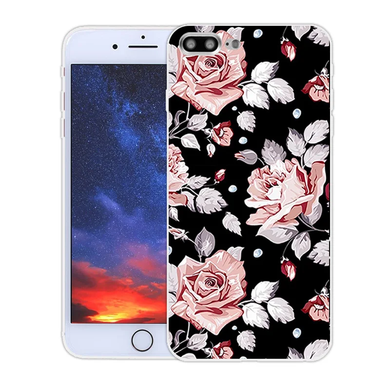 Силиконовый чехол для iPhone 7 7plus 8 X 10 оболочка 5s 5c SE 6 6s 6plus прозрачный матовый