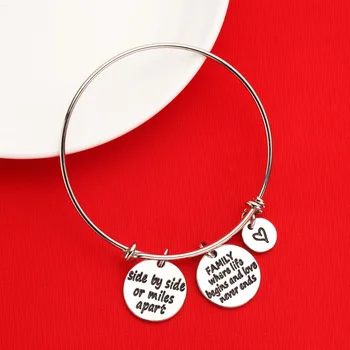 

Expandable Family Tree Charm Bangle Family Where Life Begins And Love Never Ends For Family