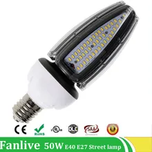 3 шт./лот 30 Вт 40 Вт 50 Вт уличная лампа E40 E27 дорожная лампа база Светодиодная Кукуруза Водонепроницаемая IP65 AC100V-277V Наружное освещение промышленный свет